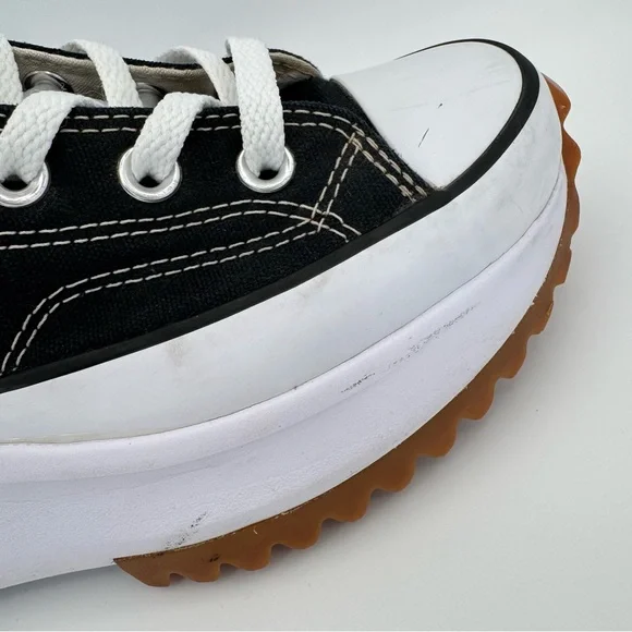 Converse Run Star Hike Canvas Platform Lugged High Top Sneakers Black W 7.5 M 6 - Picture 11 of 15